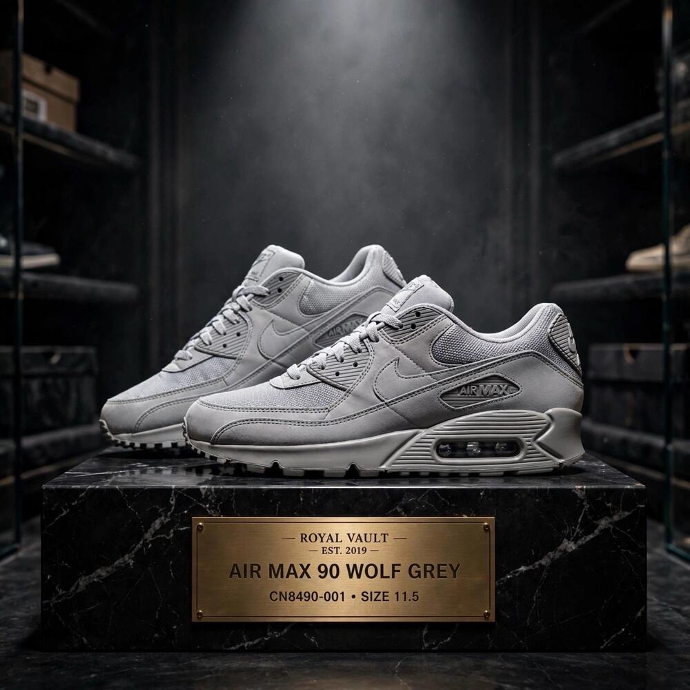 Size 11.5 - Nike Air Max 90 Triple Wolf Grey CN8490-001